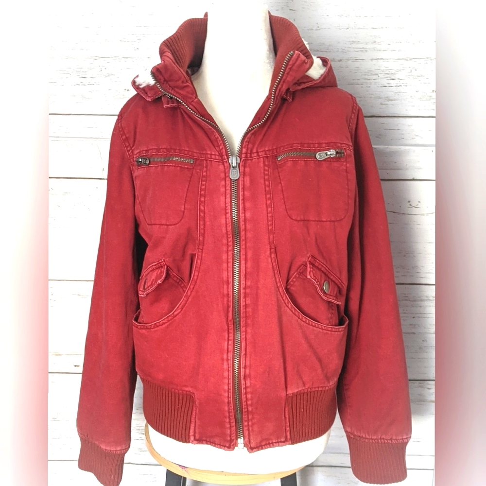 Mossimo Supply Co Coat | Hooded Zip Up